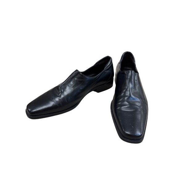 Men\'s Black Leather Slip-On Loafers - Donald J. Pliner size 10M DONALD J PLINER  main image 4